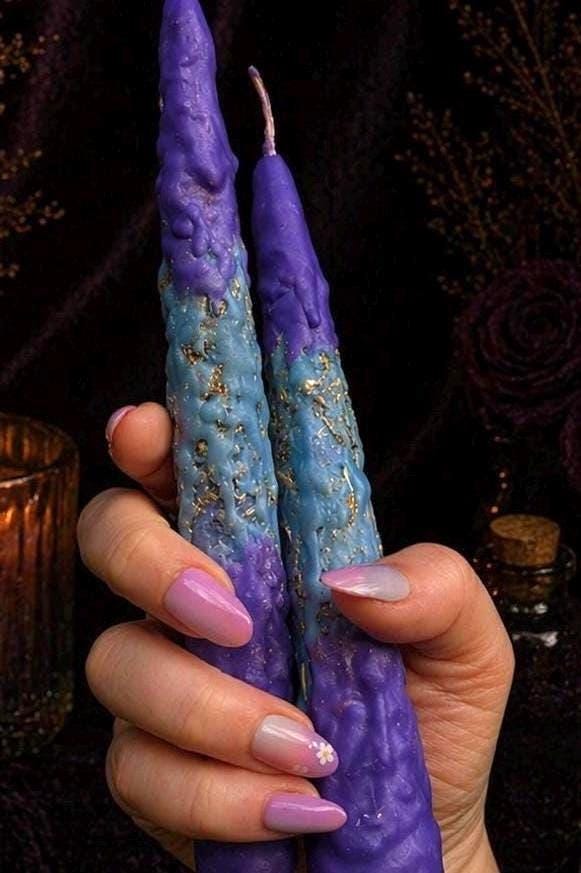 Serenity Beeswax Candle: Lavender & Herbal Ritual Candle