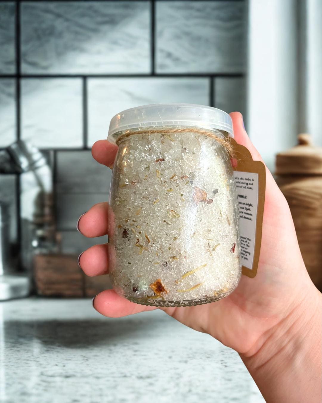 Spelled Protection Bath Salts: Made with Dead Sea Salt and Essential Oils