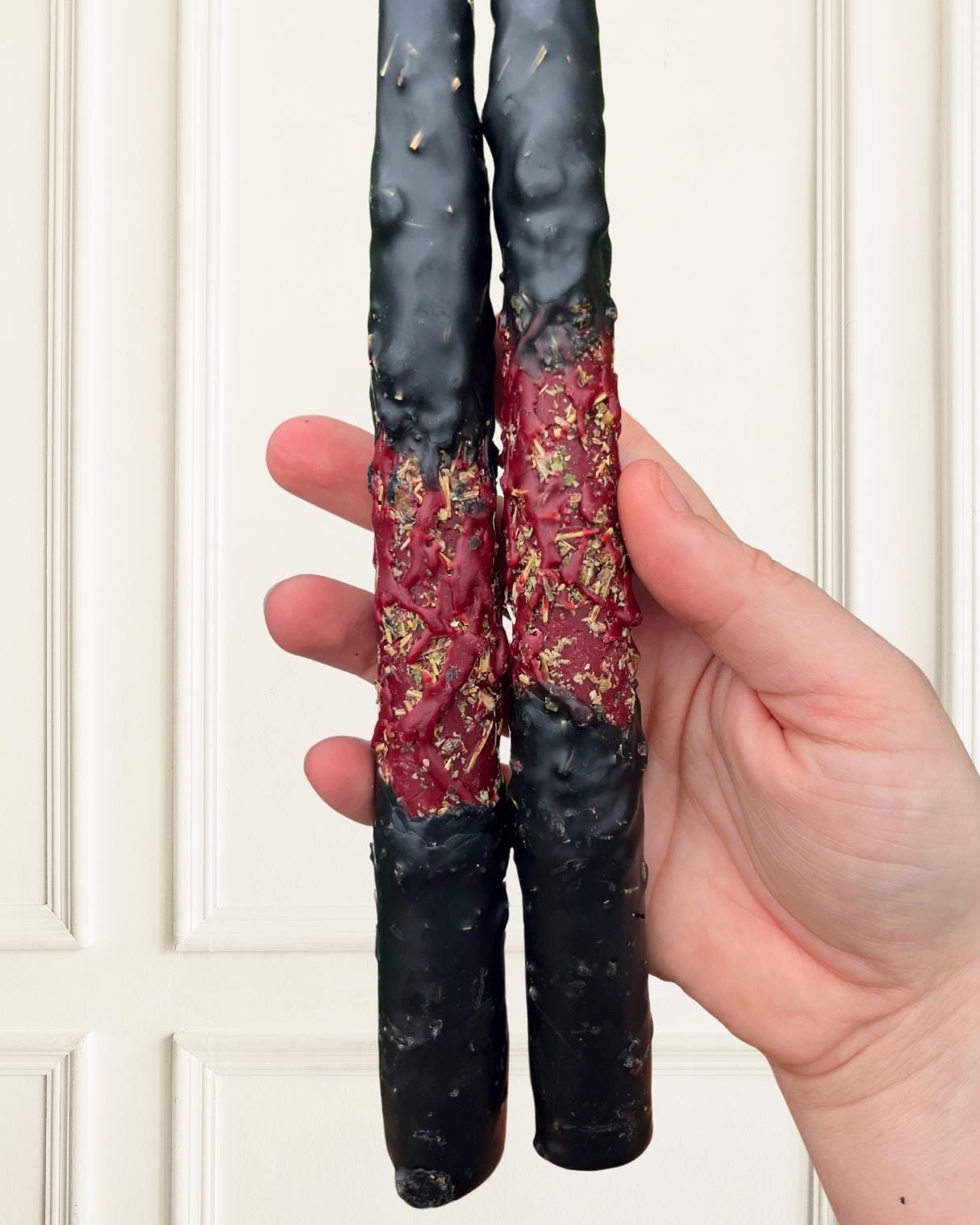 Fiery Protection Candle: Handcrafted Beeswax Spellwork, Warding Ritual