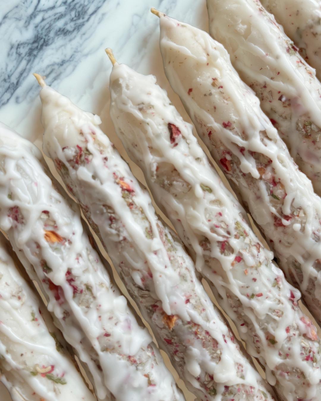 Blessed Beeswax Candle: Anointed Witchcraft Ritual Candle