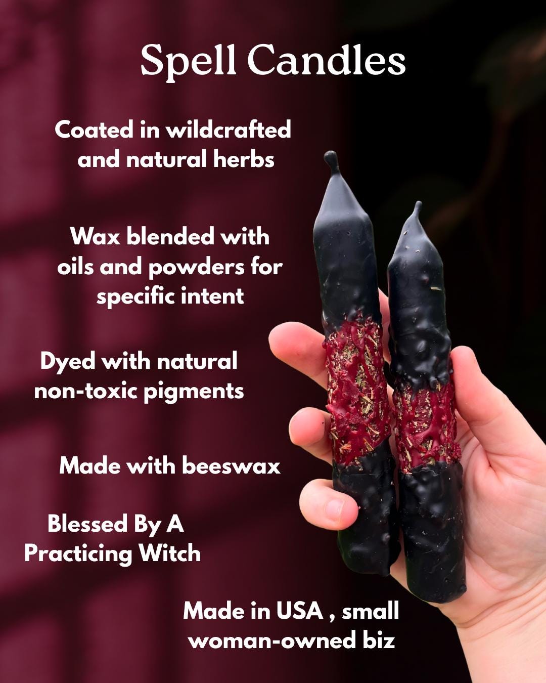 Fiery Protection Candle: Handcrafted Beeswax Spellwork, Warding Ritual