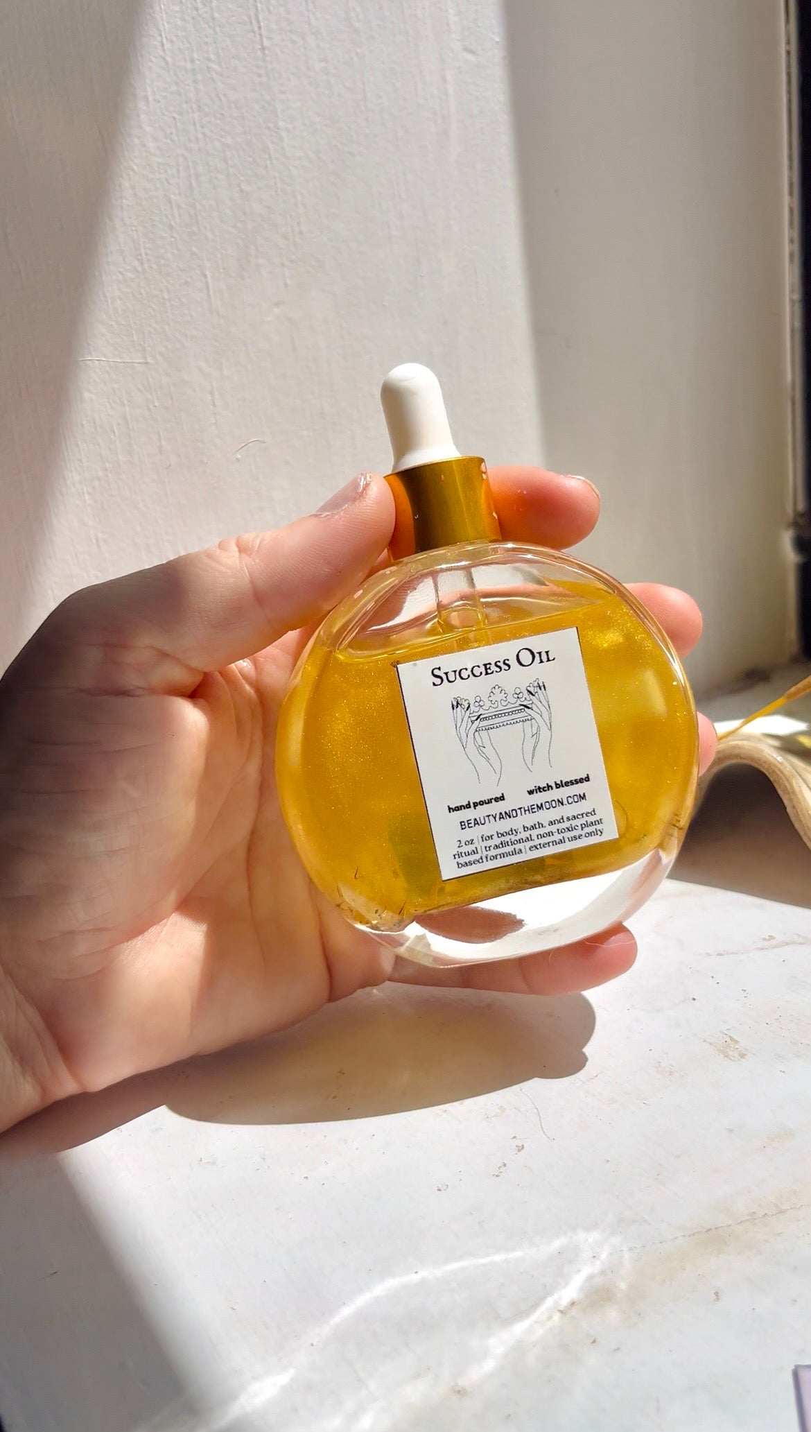 Success Anointing Oil: Hand Poured Ritual Oil with Herbs