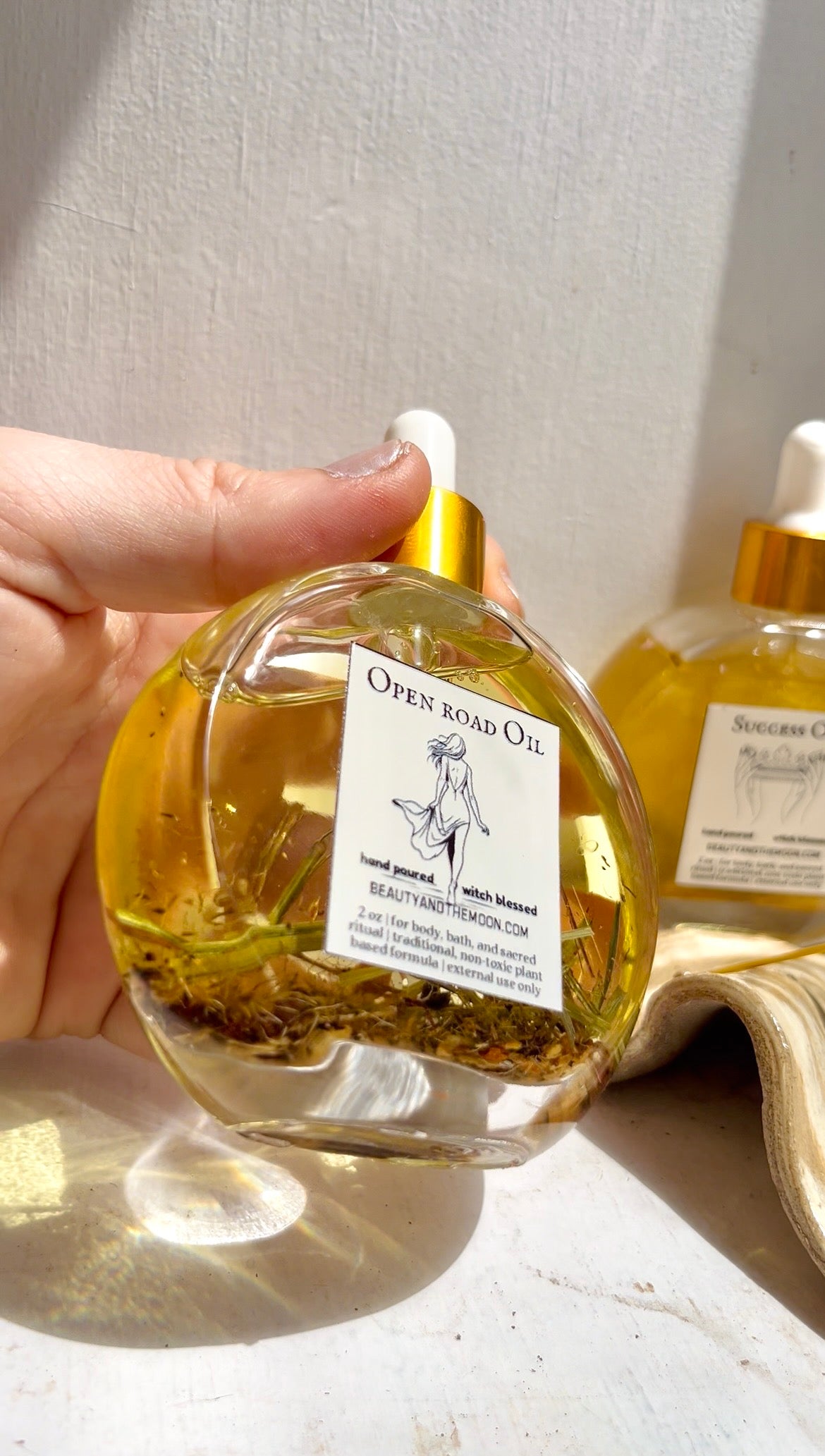 Road Opener Oil: Organic Essential Oils, Witch Ritual Anointing Oil