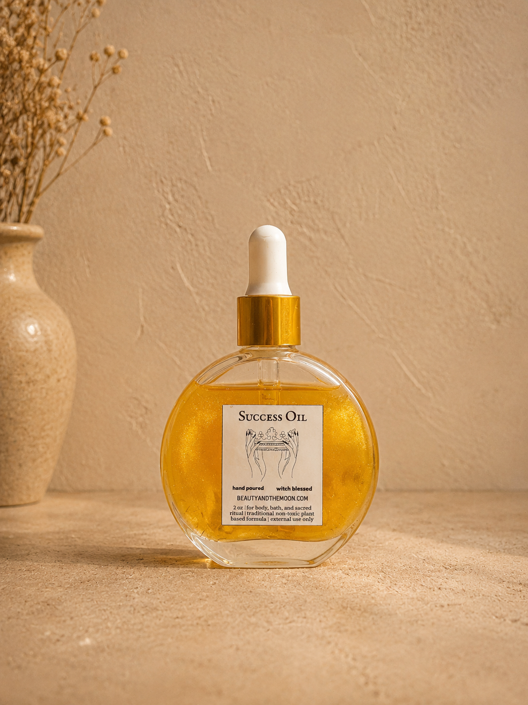 Success Anointing Oil: Hand Poured Ritual Oil with Herbs
