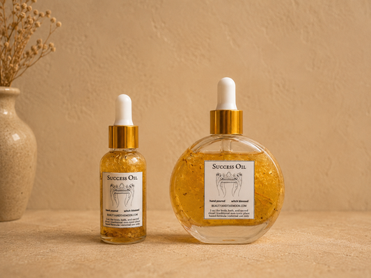 Success Anointing Oil: Hand Poured Ritual Oil with Herbs