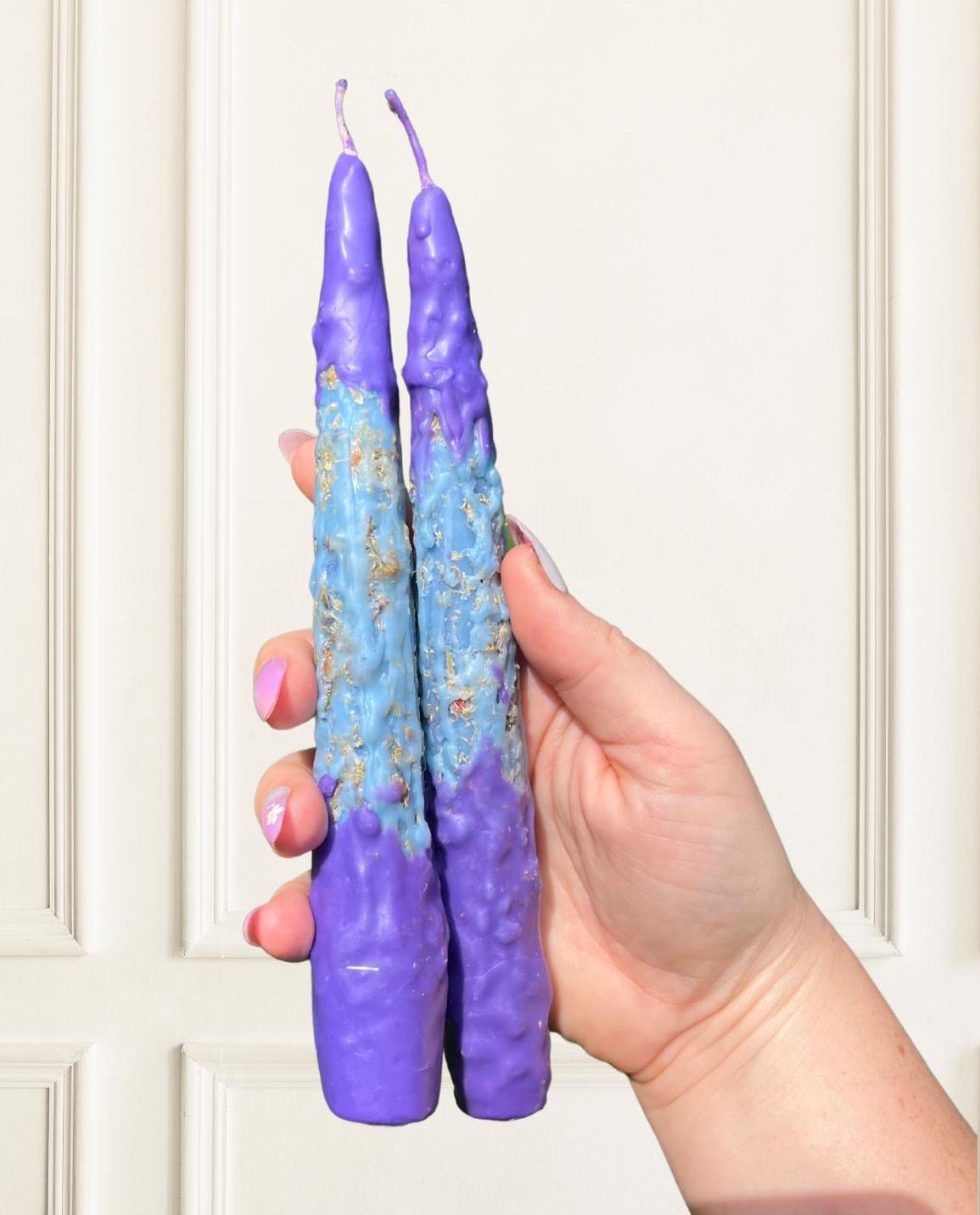 Serenity Beeswax Candle: Lavender & Herbal Ritual Candle