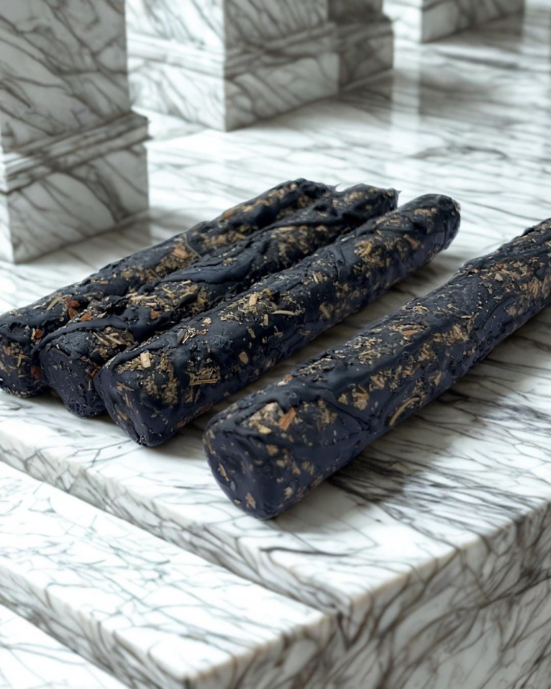 Black Beeswax Protection Candle: Hand-Poured Ritual Candle