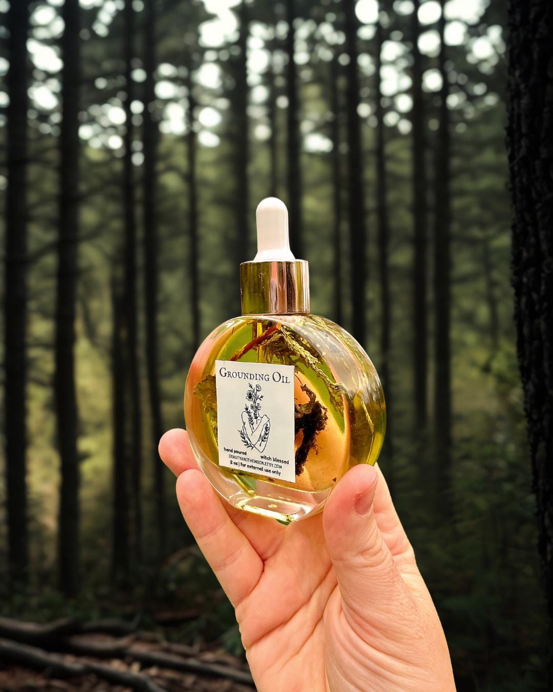 Grounding Oil | Patchouli Cedarwood Anointing Oil | Witchcraft Ritual Earth Connection