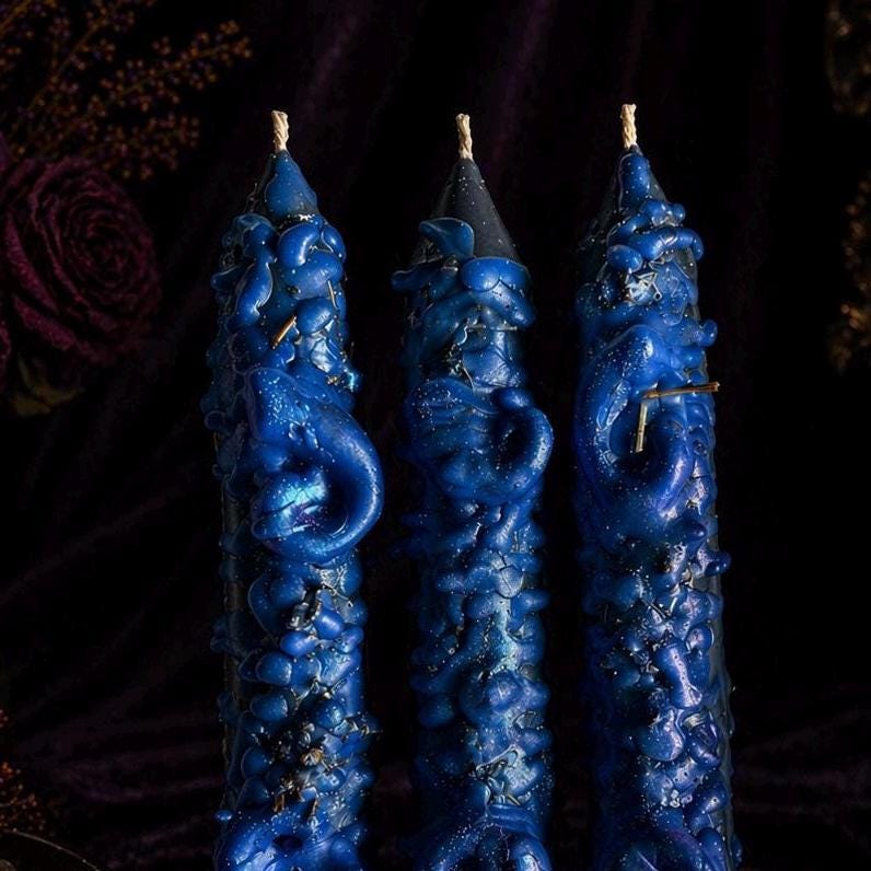Kraken Banishing Candle: Anointed Ritual, Hex Breaking, Banish Negativity, Spell Witch Candle