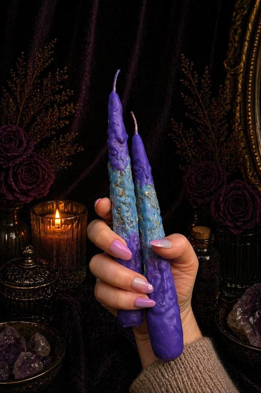 Serenity Beeswax Candle: Lavender & Herbal Ritual Candle