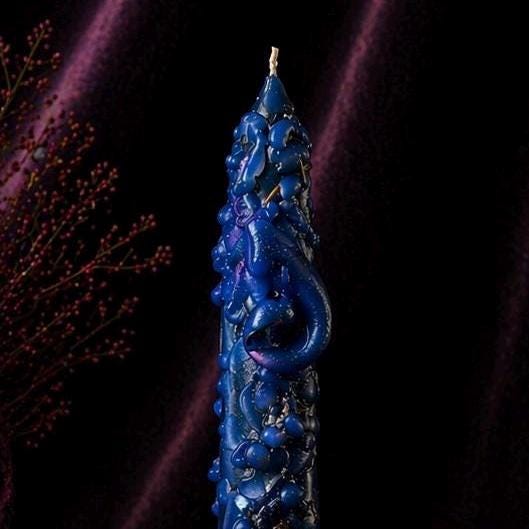 Kraken Banishing Candle: Anointed Ritual, Hex Breaking, Banish Negativity, Spell Witch Candle