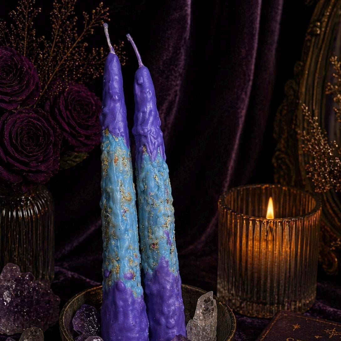 Serenity Beeswax Candle: Lavender & Herbal Ritual Candle