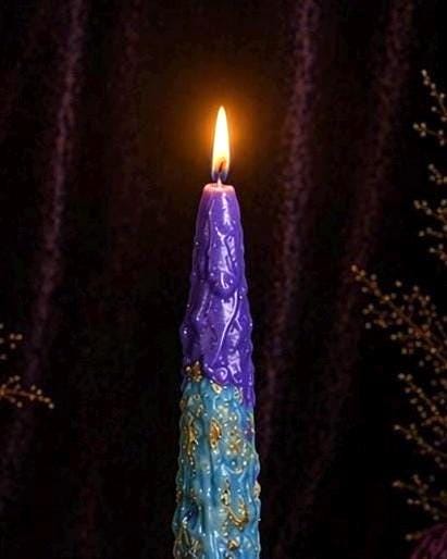 Serenity Beeswax Candle: Lavender & Herbal Ritual Candle