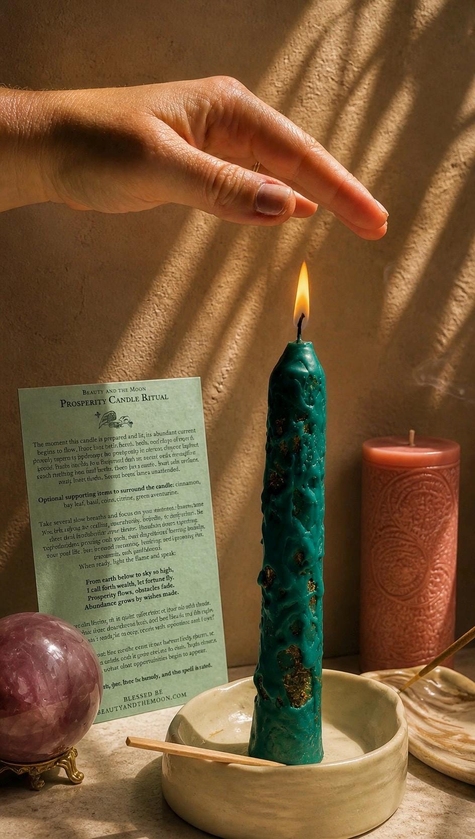 Custom Ritual Kit – Spell Candles, Oils, Crystals, Tarot – Manifestation Magic Tools