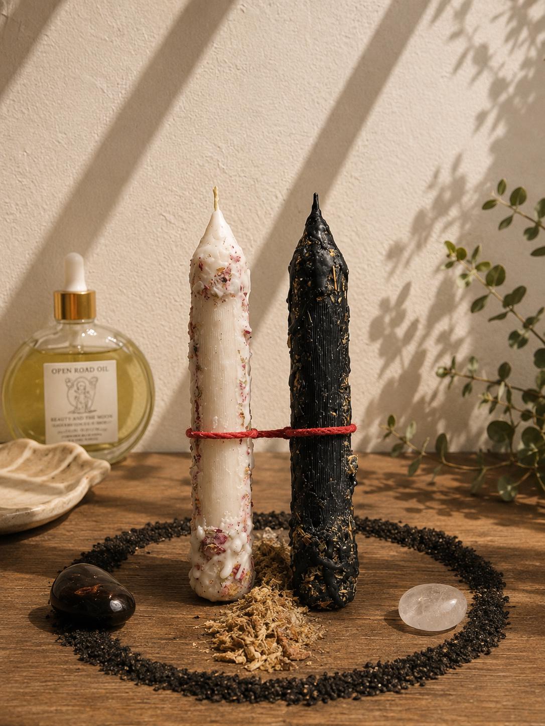 Custom Ritual Kit – Spell Candles, Oils, Crystals, Tarot – Manifestation Magic Tools