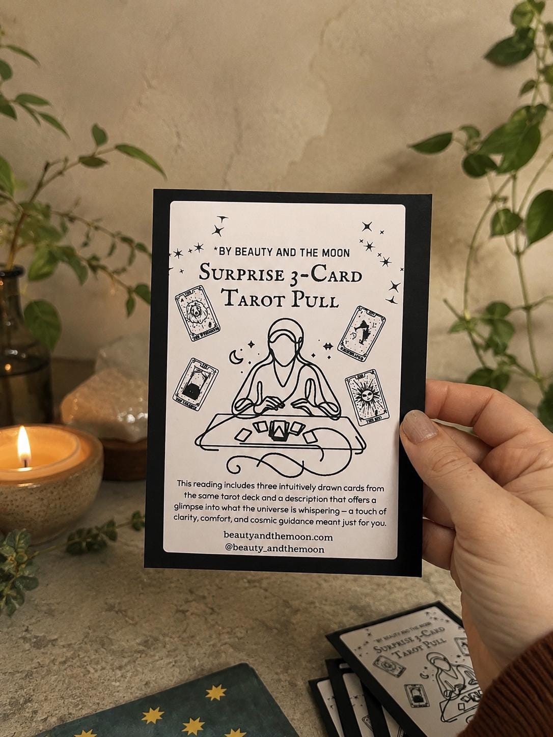 Surprise 3-Card Tarot Reading: Intuitive Guidance, Psychic Reading