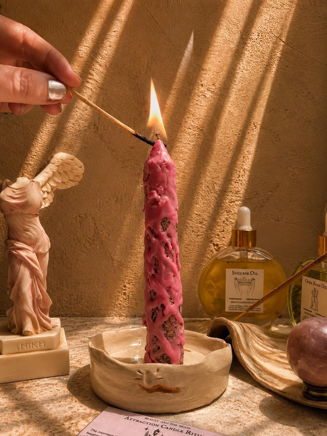 Custom Ritual Kit – Spell Candles, Oils, Crystals, Tarot – Manifestation Magic Tools