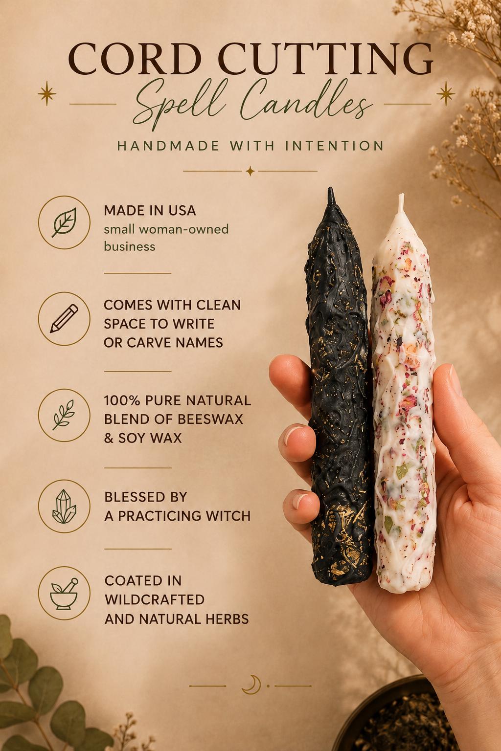 Cord Cutting Ritual Spell Kit: Energy Release and Protection | Witch Altar Tools