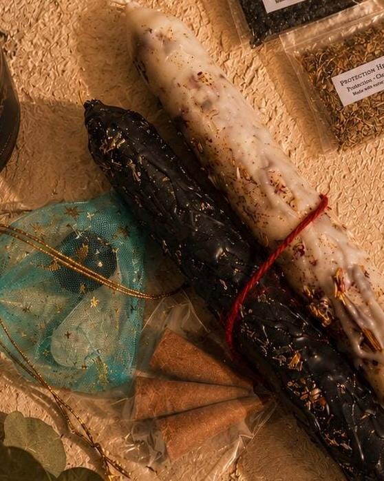 Cord Cutting Ritual Spell Kit: Energy Release and Protection | Witch Altar Tools